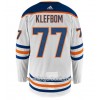 Män Ishockey Edmonton Oilers Tröja OSCAR KLEFBOM 77 Adidas Vit Authentic